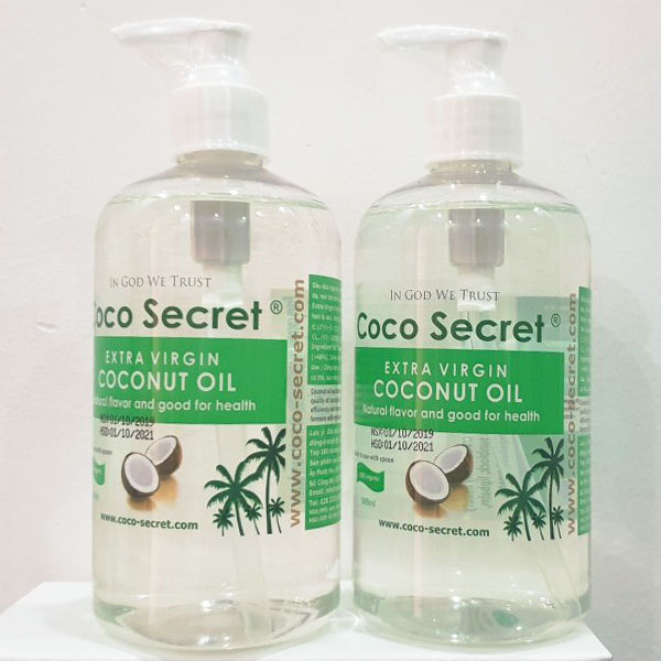 Dầu Dừa Nguyên Chất Tinh Khiết Coco - Secret Hũ 500ml