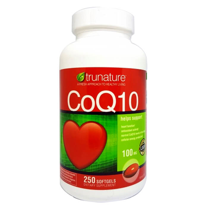 Viên Uống bổ tim mạch Trunature CoQ10 100 mg 250 viên của Mỹ