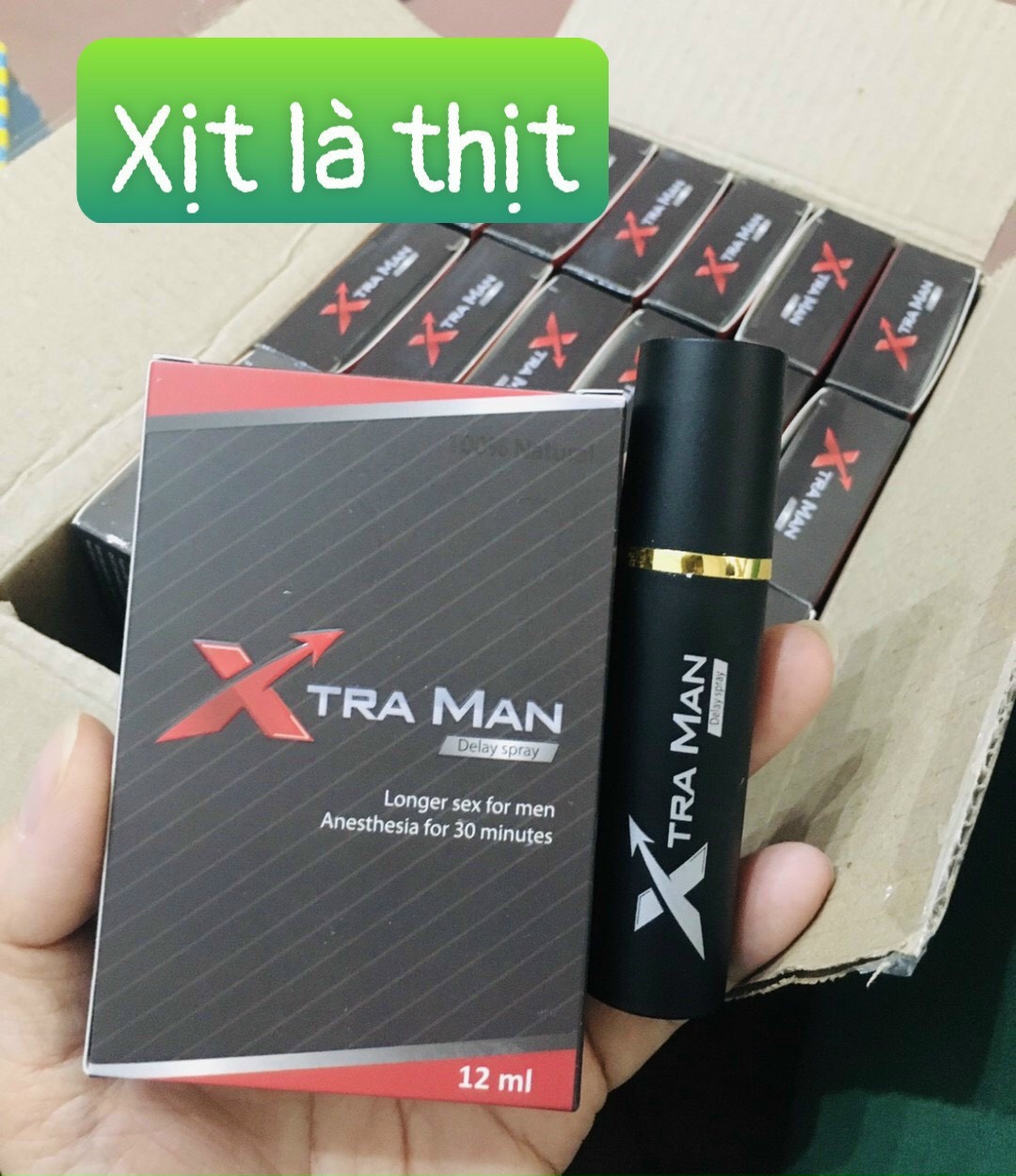 Xịt Chống Xuất Tinh Sớm XtraMan Delay Spray Chai 12ml