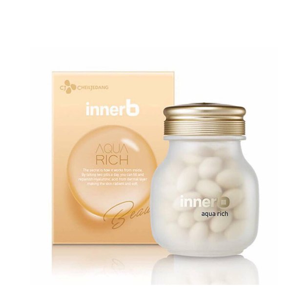 Viên Uống Cấp Nước Bổ Sung Collagen CJ Cheiljedang Innerb Aqua Rich