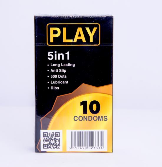 Bao cao Su 5 in 1 Play Kéo Dài Thời Gian Hộp 10 Chiếc