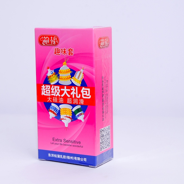 Bao Cao Su Gân Gai Bi Râu Hộp 6 Chiếc Màu Hồng