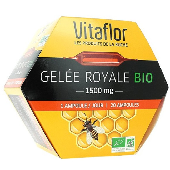 Sữa ong chúa Vitaflor Bio 1500mg 20 ống của Pháp