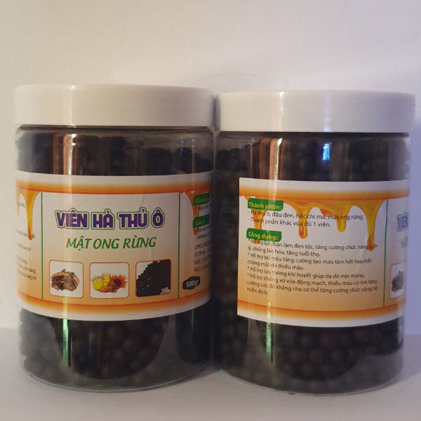Viên Hà Thủ Ô Mật Ong Rừng - Giúp Đen Tóc Đỏ Da