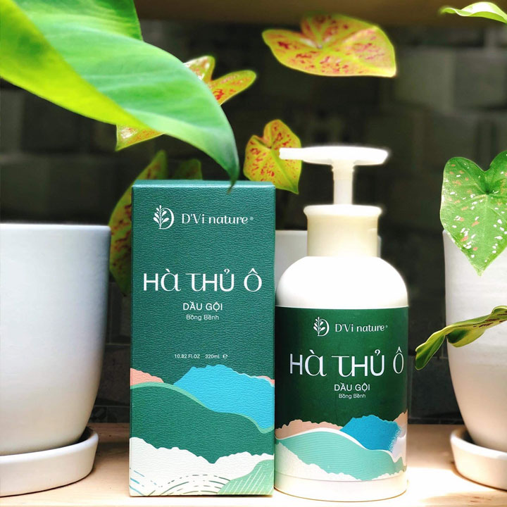 Bộ Đôi Dầu Gội Và Viên Uống Hà Thủ Ô Dvi Beauty Trị Bạc Tóc Rụng Tóc