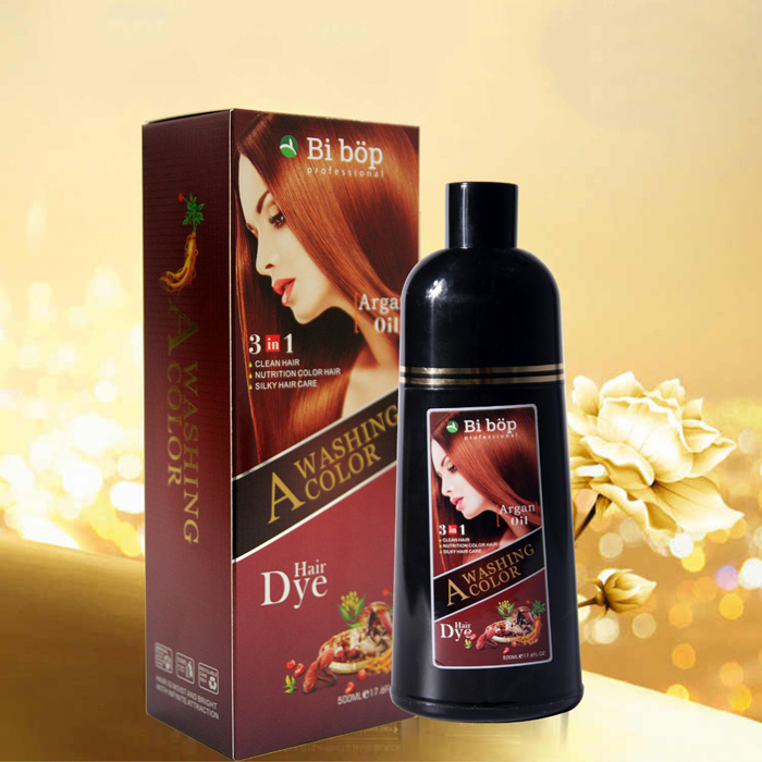 Dầu Gội Phủ Bạc Bi Bop Nhật Bản - Màu Nâu Hạt Dẻ